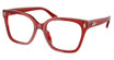 Ralph Eyeglasses RA7158U SHINY TRANSPARENT BURGUN/6210