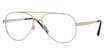 Sferoflex Eyeglasses SF2297 SHINY SILVER PART GOLD/131