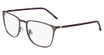 Flexon Eyeglasses FLEXON E1143 MATTE GUNMETAL/ MIDNIGHT PLUM/073