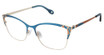 FYSH Eyeglasses FYSH 3728 TURQUOISE TANGERINE/S204