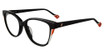 Yalea Eyeglasses VYA111L Shiny Black 0700