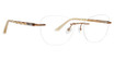 Totally Rimless Eyeglasses Raelyn(371) Light Brown/LTB