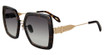Just Cavalli Eyeglasses SJC041 Shiny Dark Havana 0978