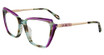 Just Cavalli Eyeglasses VJC053 Shiny Brown/Green 092V