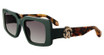 Roberto Cavalli Eyeglasses SRC039M Shiny Full Green 0D80