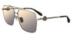 Roberto Cavalli Eyeglasses SRC036V Total Shiny Gunmetal 568G