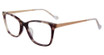 Yalea Eyeglasses VYA117L Shiny Brown/Beige Havana 07UX