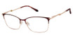 Lulu Guinness Eyeglasses L248 burgundy/rose gold/BUR