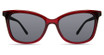 Eco Eyeglasses CAMELIA SUN CLIP RED/RED