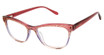 Lulu Guinness Eyeglasses L949 Burgundy/Purple/RAS