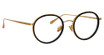 Linda Farrow Eyeglasses LFL1452 SATO YELLOW GOLD/BLACK/001