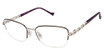 Tura Eyeglasses TE291 eggplant/silver/EGG