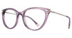 Buxton Eyeglasses BX407 Crystal Purple/CRY PUR