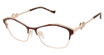 Tura Eyeglasses TE290 brown/gold/BRN
