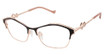 Tura Eyeglasses TE290 darkgun/rose gold/DGN