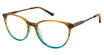 Nicole Miller Eyeglasses PALAIS BROWN GRAIN/C01