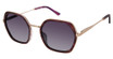 Nicole Miller Eyeglasses BARLOW PURPLE GRAIN/C02