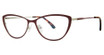 Fashiontabulous Eyeglasses 10X269 Matte Burgundy/Silver/Purple