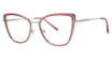Modern Times Eyeglasses ANYWAY Cranberry Crystal/Silver