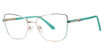 Genevieve Paris Design Eyeglasses ENSLEY Turquoise/Purple/Gold