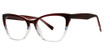 Modern Plastics I Eyeglasses ARTSY Burgundy/Blue/Crystal