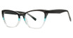 Modern Plastics I Eyeglasses ARTSY Black/Teal/Crystal
