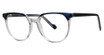Modern Plastics II Eyeglasses REVIVAL Navy/Blue Crystal