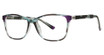 Modern Plastics II Eyeglasses UNEXPECTED Black Crystal/Purple