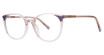 Fashiontabulous Eyeglasses 10X270 Pink Crystal/Lilac