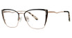 GB+ Eyeglasses FLATTERING Black/Ivory/Gold
