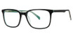 Giovani di Venezia Eyeglasses VERSATILE Black/Teal/Crystal
