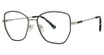 Genevieve Paris Design Eyeglasses ODINA Matte Black/Gold