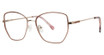 Genevieve Paris Design Eyeglasses ODINA Matte Pink/Gold
