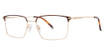 Giovani di Venezia Eyeglasses WESTON Matte Brown/Gold