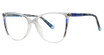 Modern Plastics II Eyeglasses GLEAMING Crystal/Blue