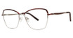 Genevieve Boutique Eyeglasses TOPIC Burgundy/Silver