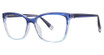 Modern Plastics II Eyeglasses EASYGOING Blue Crystal