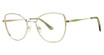 Genevieve Boutique Eyeglasses IMPECCABLE Mint/Rose Gold