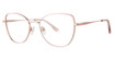 Genevieve Boutique Eyeglasses IMPECCABLE Pink/Rose Gold