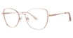 Genevieve Boutique Eyeglasses IMPECCABLE Pink/Rose Gold