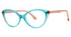 Genevieve Boutique Eyeglasses REMINISCE Teal/Pink