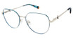 Champion Eyeglasses EMI SILVER/TEAL/C02