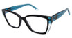 Champion Eyeglasses LOOK BLACK/TEAL/C01