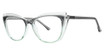 Modern Plastics II Eyeglasses DULCE Grey Crystal/Green