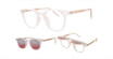 AirMag Eyeglasses AIRMAG AFP541 Pink Crystal/C3
