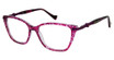 BETSEY JOHNSON Eyeglasses DEBUTANTE Purple/PUR