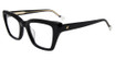 Yalea Eyeglasses VYA139L Shiny Black 0700