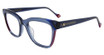 Yalea Eyeglasses VYA141 Transparent Blue 06NA
