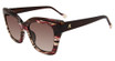 Yalea Eyeglasses SYA142 Gradient Striped Powder/Brown 0ACH