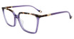 Yalea Eyeglasses VYA129V Shiny Transp. Violet 06SC